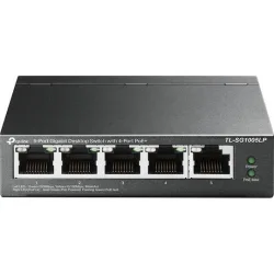 TP-LINK TL-SG1005LP v2 Unmanaged L2 PoE+ Switch με 4 Θύρες Gigabit (1Gbps) Ethernet