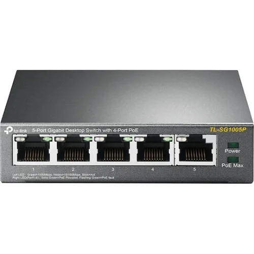 TP-LINK TL-SG1005P v2 Unmanaged L2 PoE Switch με 5 Θύρες Ethernet