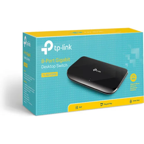 TP-LINK TL-SG1008D v1 Unmanaged L2 Switch με 8 Θύρες Gigabit (1Gbps) Ethernet