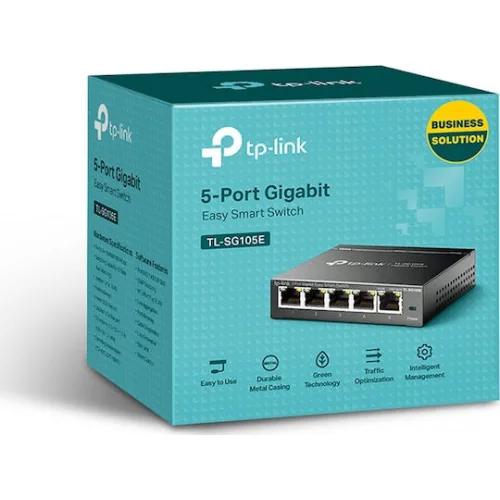 TP-LINK TL-SG105E v5 Unmanaged L2 Switch με 5 Θύρες Gigabit (1Gbps) Ethernet
