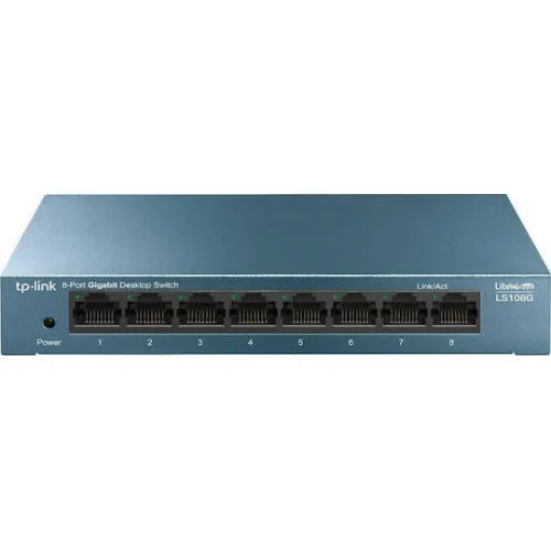 TP-LINK LS108G v1 Unmanaged L2 Switch με 8 Θύρες Gigabit (1Gbps) Ethernet