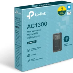 TP-LINK Archer T3U v1 Ασύρματος USB Αντάπτορας Δικτύου 1300Mbps TP-LINK Archer T3U v1 Ασύρματος USB Αντάπτορας Δικτύου 1300Mbps