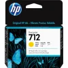 HP 712 Γνήσιο Μελάνι Εκτυπωτή InkJet Κίτρινο (3ED69A)