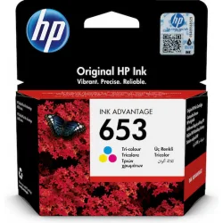 HP 653 Γνήσιο Μελάνι Εκτυπωτή InkJet Πολλαπλό (Color) (3YM74AE)