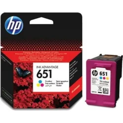 HP 651 Γνήσιο Μελάνι Εκτυπωτή InkJet Πολλαπλό (Color) (C2P11AE)