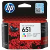 HP 651 Γνήσιο Μελάνι Εκτυπωτή InkJet Πολλαπλό (Color) (C2P11AE)
