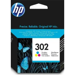 HP 302 Γνήσιο Μελάνι Εκτυπωτή InkJet Πολλαπλό (Color) (F6U65AE)
