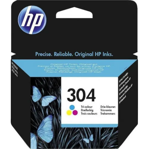 HP 304 Γνήσιο Μελάνι Εκτυπωτή InkJet Πολλαπλό (Color) (N9K05AE)