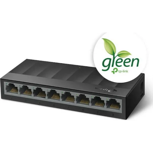 TP-LINK LS1008G v1 Unmanaged L2 Switch με 8 Θύρες Gigabit (1Gbps) Ethernet