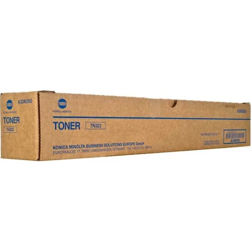 Konica Minolta TN-322 Γνήσιο Toner Laser Εκτυπωτή Μαύρο 24000 Σελίδων (A33K050)