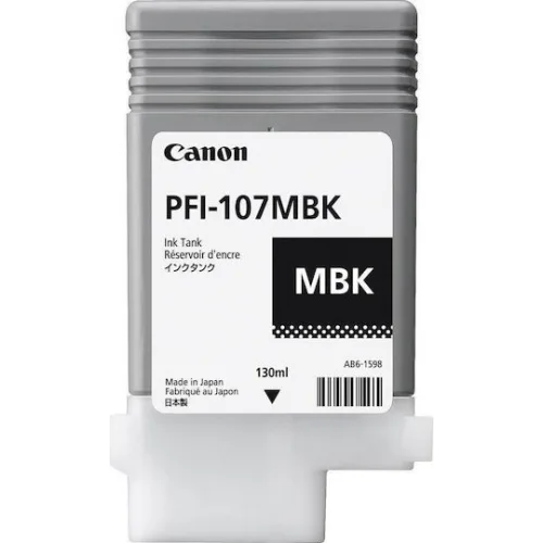 Canon PFI-107 Γνήσιο Μελάνι Εκτυπωτή InkJet Matte Μαύρο (6704B001)