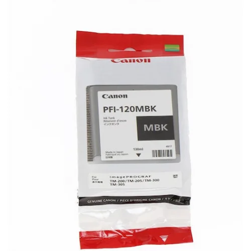 Canon PFI-120 Γνήσιο Μελάνι Εκτυπωτή InkJet Matte Μαύρο (2884C001)
