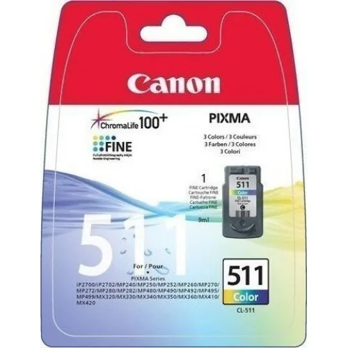 Canon CL-511 Γνήσιο Μελάνι Εκτυπωτή InkJet Πολλαπλό (Color) (2972B009)