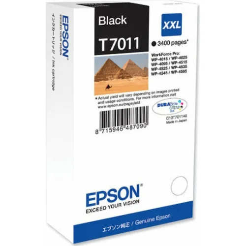Epson T7011 Γνήσιο Μελάνι Εκτυπωτή InkJet Μαύρο (C13T701140)