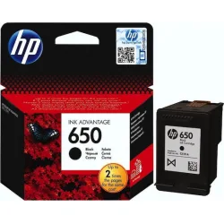 HP 650 Γνήσιο Μελάνι Εκτυπωτή InkJet Μαύρο (CZ101AE)
