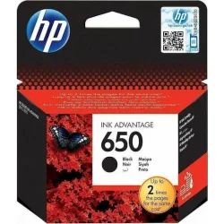 HP 650 Γνήσιο Μελάνι Εκτυπωτή InkJet Μαύρο (CZ101AE)