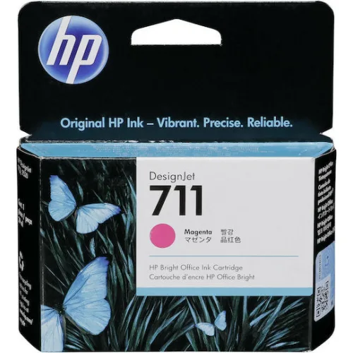 HP 711 Γνήσιο Μελάνι Εκτυπωτή InkJet Ματζέντα (CZ131A)
