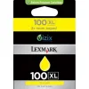Lexmark 100XL Γνήσιο Μελάνι Εκτυπωτή InkJet Κίτρινο (14N1071E)