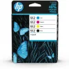 HP 912 Γνήσιο Πακέτο 4 Μελανιών Εκτυπωτή InkJet Κίτρινο / Κυανό / Ματζέντα / Μαύρο (6ZC74AE)