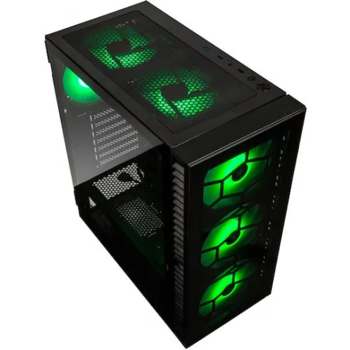 Kolink Observatory HF Glass ARGB Gaming Midi Tower Κουτί Υπολογιστή με Πλαϊνό Παράθυρο Μαύρο