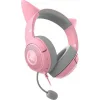 Razer Kraken Kitty V2 Over Ear Gaming Headset με σύνδεση USB Quartz