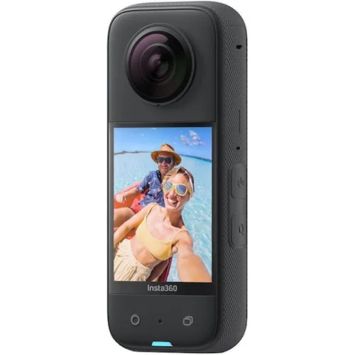 Insta360 X3 Action Camera 5K Λήψης 360° Υποβρύχια με Οθόνη Αφής 2.29" και Wi-Fi Μαύρη