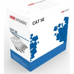 Hikvision U/UTP Cat.5e Καλώδιο Δικτύου Ethernet χωρίς ακροδέκτες 1m Γκρι 1τμχ