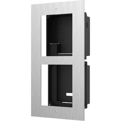 Hikvision DS-KD-ACF2/S Πρόσοψη για Μπουτονιέρα Θυροτηλεφώνου για Χωνευτή Τοποθέτηση 2 Module
