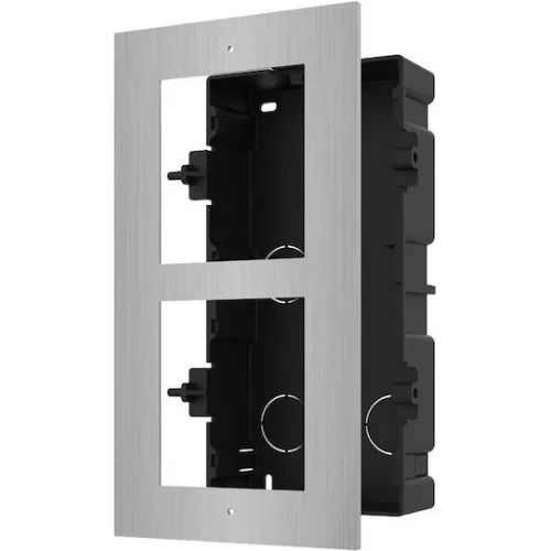 Hikvision DS-KD-ACF2/S Πρόσοψη για Μπουτονιέρα Θυροτηλεφώνου για Χωνευτή Τοποθέτηση 2 Module