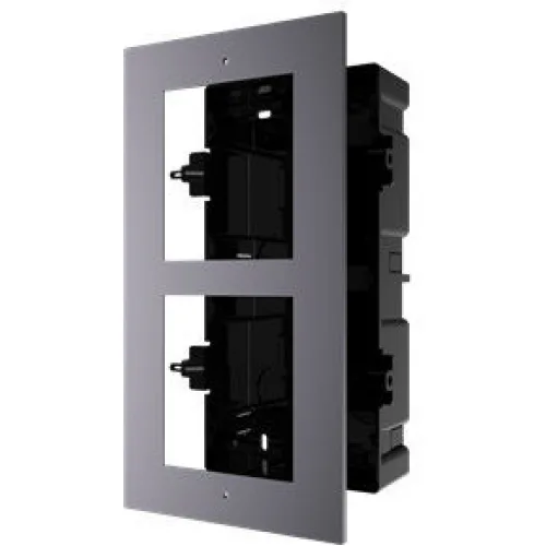 Hikvision DS-KD-ACF2/S Πρόσοψη για Μπουτονιέρα Θυροτηλεφώνου για Χωνευτή Τοποθέτηση 2 Module