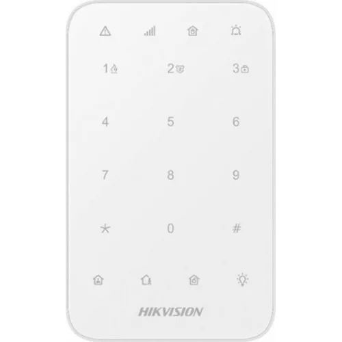 Hikvision Ασύρματο Πληκτρολόγιο Συναγερμού Αφής σε Λευκό Χρώμα DS-PK1-E-WE
