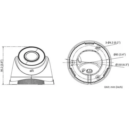 Hikvision HWI-T220HA IP Κάμερα Παρακολούθησης Full HD 1080p Αδιάβροχη με Φακό 2.8mm