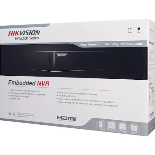 Hikvision Καταγραφικό NVR 8 Καναλιών με Ανάλυση Full HD HWN-2108MH-8P