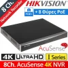 Hikvision Καταγραφικό NVR 8 Καναλιών με Ανάλυση 4K DS-7608NXI-I2/8P/S(E)