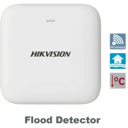 Hikvision DS-PDWL-E-WE Αισθητήρας Πλημμύρας Μπαταρίας σε Λευκό Χρώμα