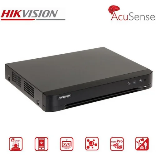 Hikvision Καταγραφικό DVR 2 Καναλιών με Ανάλυση Full HD+ iDS-7204HQHI-M1/XT(STD)