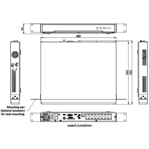 Hikvision Καταγραφικό NVR 16 Καναλιών με Ανάλυση 4K DS-7616NI-M2