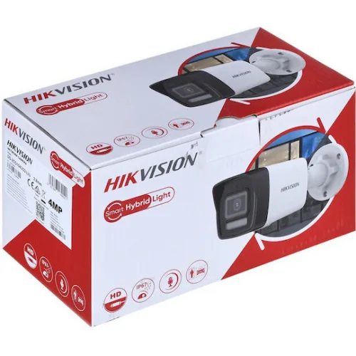 Hikvision DS-2CD1043G2-LIU(2 IP Κάμερα Παρακολούθησης Full HD+ 4MP Αδιάβροχη με Αμφίδρομη Επικοινωνία και Φακό 2.8mm Κατάλληλη για Πρίζες Τύπου Αγγλίας