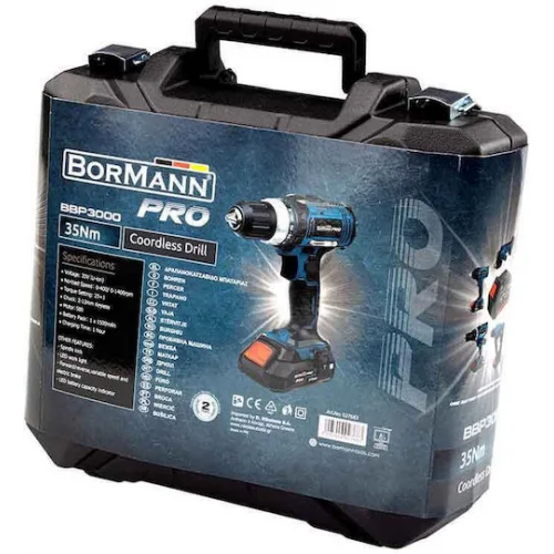 Bormann Pro BBP3000 Δραπανοκατσάβιδο Μπαταρίας 20V 1x1.5Ah