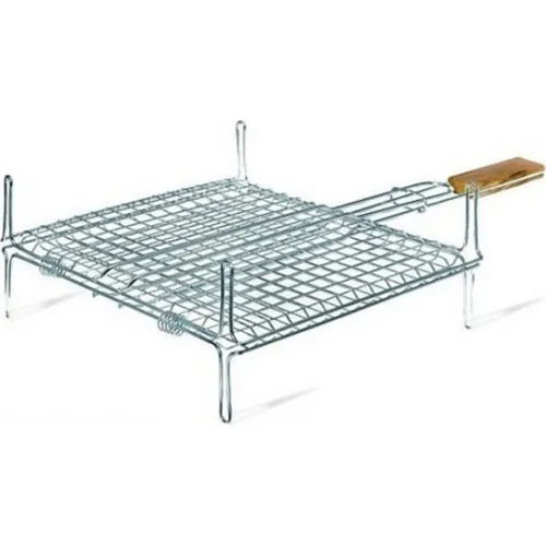 Bormann Διπλή Ανοξείδωτη Σχάρα Ψησίματος με Πόδια 35x25εκ.