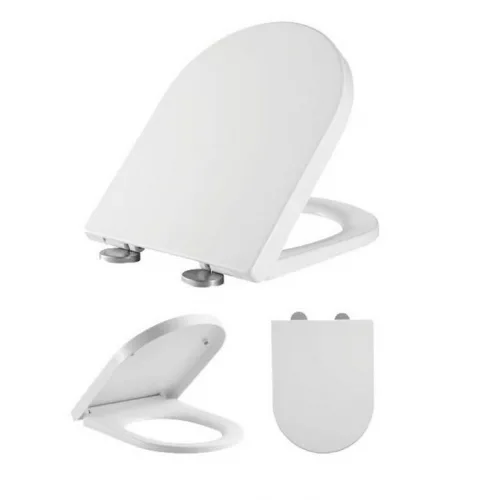 Bormann BTW1010 Καπάκι Λεκάνης Soft Close από Βακελίτη 46.5x36cm Λευκό