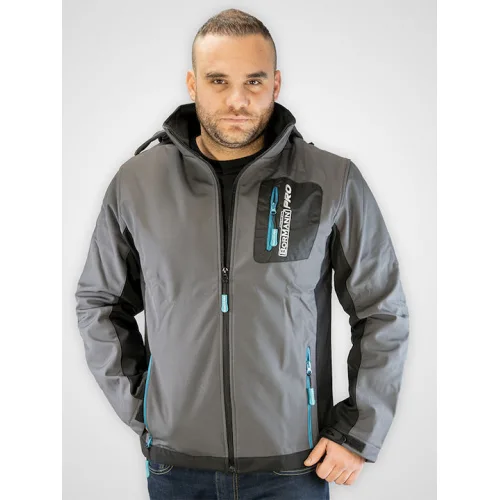 Bormann Pro Napoli Μπουφάν Εργασίας Softshell με Κουκούλα Γκρι