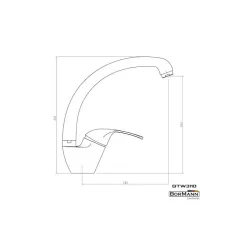 Bormann BTW3110 Μπαταρία Κουζίνας Πάγκου Ασημί