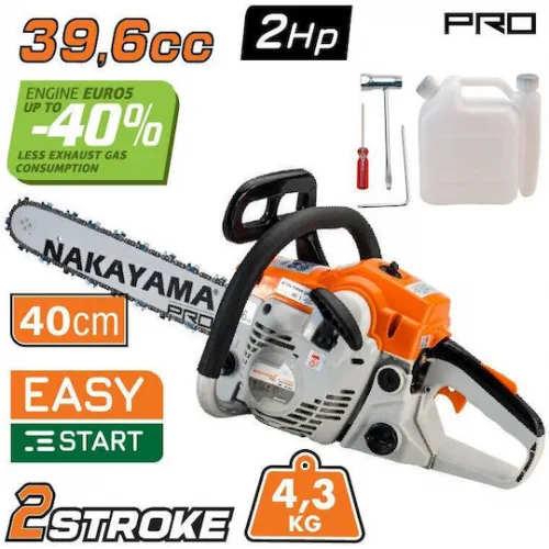 Nakayama PC4100 Αλυσοπρίονο Βενζίνης 4.3kg με Λάμα 40cm και Easy Start