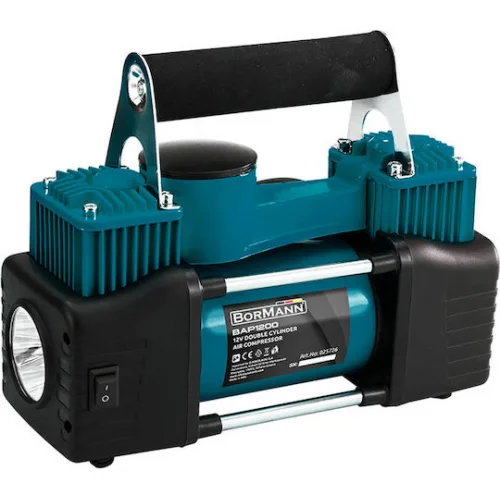 Bormann Τρόμπα Αυτοκινήτου BAP1200 150PSI με Κροκοδειλάκια Μπαταρίας 12V