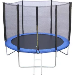 Bormann Τραμπολίνο Εξωτερικού Χώρου Διαμέτρου 244εκ. με Σκάλα & Προστατευτικό Δίχτυ