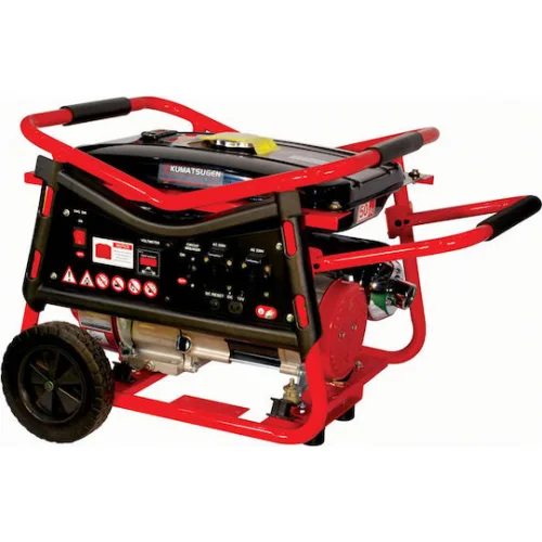 Kumatsugen GB3700P Γεννήτρια Βενζίνης Τετράχρονη με Μίζα, Ρόδες και Μέγιστη Ισχύ 3.5kVA