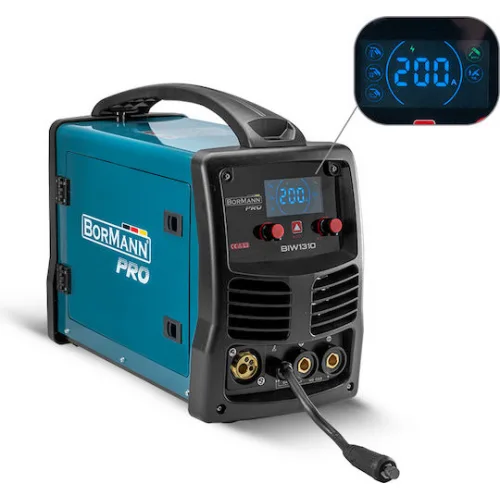 Bormann Pro BIW1310 Ηλεκτροκόλληση Inverter MIG / MMA με Μέγιστο Ρεύμα Συγκόλλησης 200A και Κύκλο Εργασίας 60%