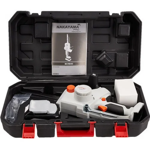 Nakayama EC1600 Κλαδευτικό Αλυσοπρίονο Μπαταρίας 1x4Ah Brushless 21V 2.1kg με Λάμα 20cm Nakayama EC1600 Κλαδευτικό Αλυσοπρίονο Μπαταρίας 1x4Ah Brushless 21V 2.1kg με Λάμα 20cm