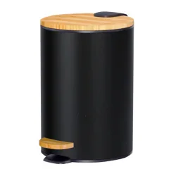 Bormann BTW9038 Μεταλλικό Καλαθάκι Μπάνιου 5lt Μαύρο